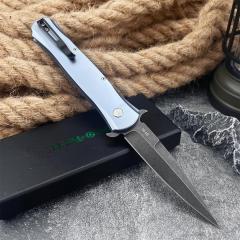 Pro-Tech 1921 Godfather AUTO Folding Knife 3.74" D2 Plain Blade, Aluminum Handles