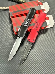 Kershaw 9000 Matt Diskin Livewire 50th OTF AUTO Knife 3.54" CPM-MagnaCut Stonewashed Spear Point Blade, Zinc Aluminum Alloy Handles