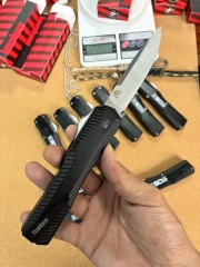 Kershaw 9000 Matt Diskin Livewire 50th OTF AUTO Knife 3.54" CPM-MagnaCut Stonewashed Spear Point Blade, Zinc Aluminum Alloy Handles