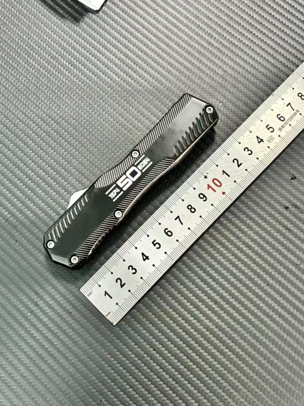 Kershaw 9000 Matt Diskin Livewire 50th OTF AUTO Knife 3.54" CPM-MagnaCut Stonewashed Spear Point Blade, Zinc Aluminum Alloy Handles