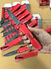 Kershaw 9000 Matt Diskin Livewire 50th OTF AUTO Knife 3.54" CPM-MagnaCut Stonewashed Spear Point Blade, Zinc Aluminum Alloy Handles
