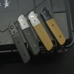 CRKT 5720 Bamboozled Assisted Flipper Knife 3.27" D2 Satin Plain Blade, Black G10 Handles with Steel Bolsters