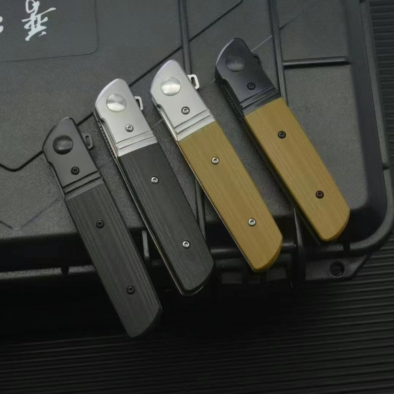 CRKT 5720 Bamboozled Assisted Flipper Knife 3.27" D2 Satin Plain Blade, Black G10 Handles with Steel Bolsters