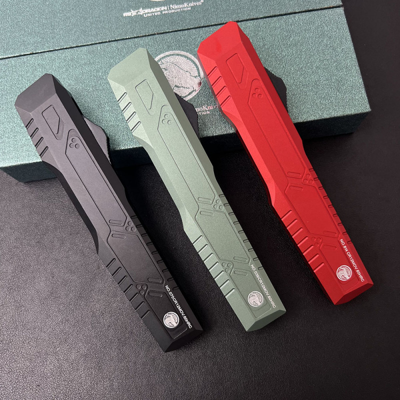 Fat Dragon Combat OTF Auto Knife 4.13" VG10 Satin Blade, Aviation Aluminum 6061 Handles