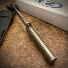 ZT 0006 Fixed Blade Knife, 5.35" CPM-3V Bead Blasted Clip Point, G10 Handles, Kydex Sheath