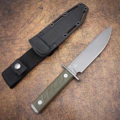 ZT 0006 Fixed Blade Knife, 5.35" CPM-3V Bead Blasted Clip Point, G10 Handles, Kydex Sheath