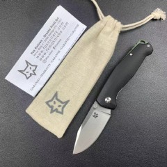 FX-523 TUR Folding Knife 2.91" N690Co Satin Plain Blade, G10 Handles with OD Green Backspacer