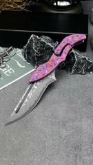 Donut Pink Maqin Machine Folding Knife