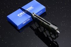 CS Camo Boxing Knuckles Folding Knife 3.35" 7Cr17 Plain Blade, Aluminum Alloy Handles