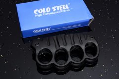 CS Boxing Knuckles Folding Knife 3.15" 420 Plain Blade, Aluminum Alloy Handles