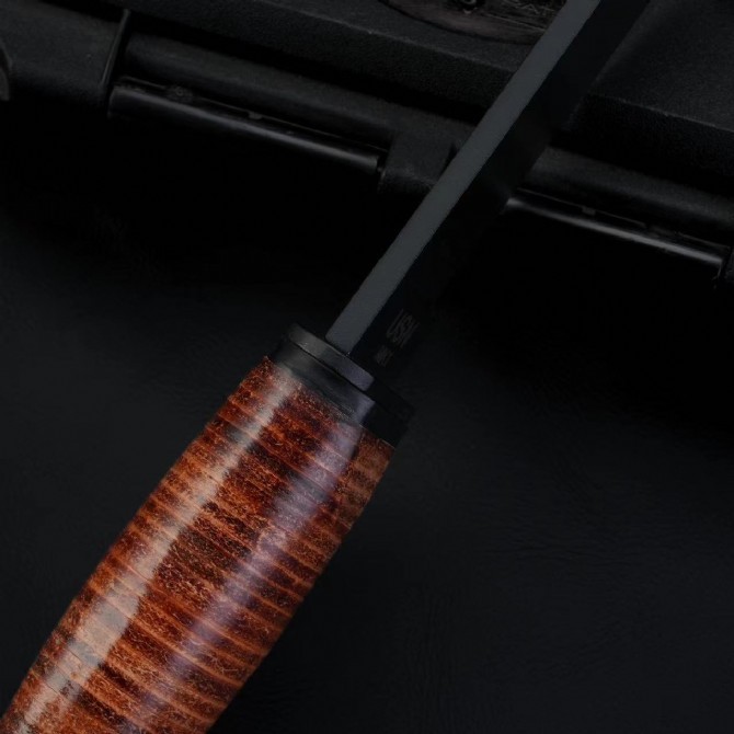 KA-BAR Mark I 2225 Fixed Blade Knife 4.33" 1095 Clip Point Blade, Cowhide Handles