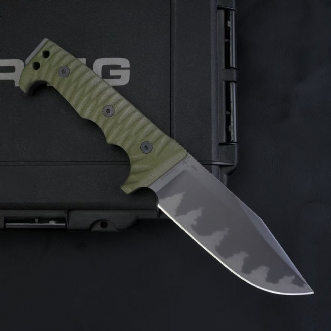 Miller Bros.BIsdes M-8 Fixed Blade Knife 5.12" Z-WEAR Drop Blade, G10 Handles