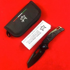 FX-552 ALBR Frame Lock Flipper Knife 3.39" Magnacut Satin Plain Blade, 7071-Aviation Aluminum Handles