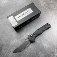 BM 9071BK Claymore AUTO Folding Knife 3.81" CPM-D2 Drop Point Plain Blade, Grivory Handles 9071BK-1