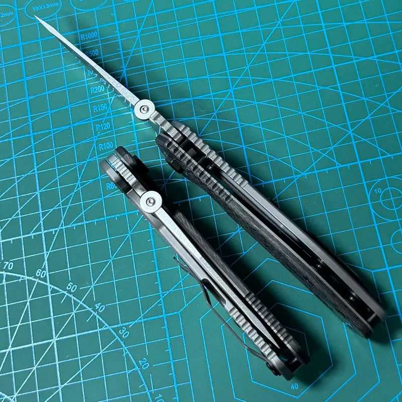 ZT 0620 Flipper Knife 3.62" CTS-204P Blade, Carbon Fiber Handles