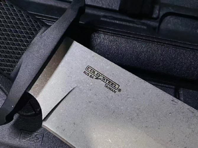 Cold Steel 39L Marauder Fixed Blade Knife 9" AUS 8A Bowie Plain Blade, Kray-Ex Handles, Secure-Ex Sheath