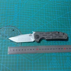 ZT 0620 Flipper Knife 3.62" CTS-204P Blade, Carbon Fiber Handles