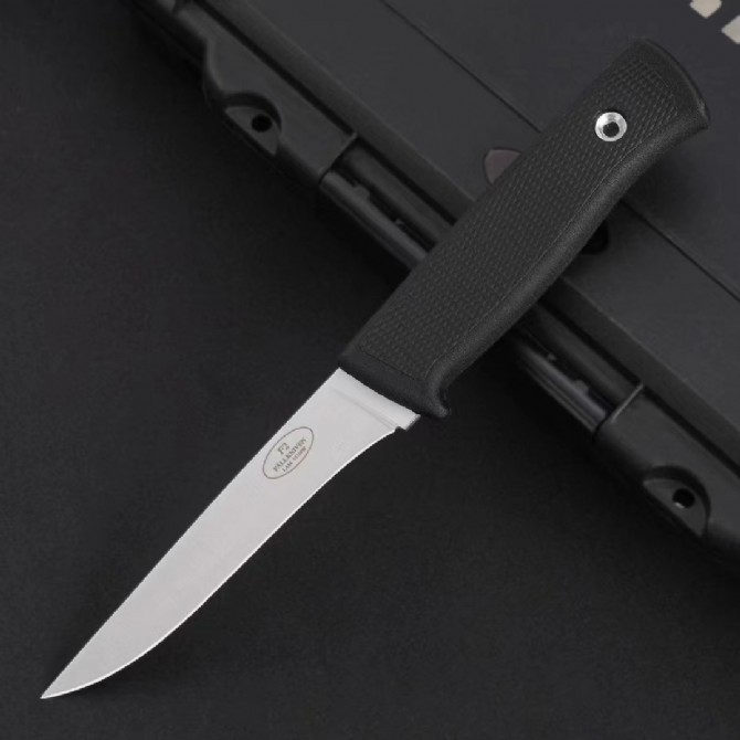 F2 Survival Fixed Blade Knife 4.33" Satin Lam.VG10 Blade, TPR Handle and Sheath
