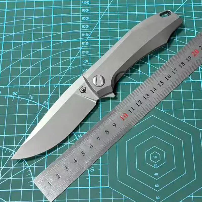 Shirogorov Knife Charles Marlow RKMP 3.54" M390 Point Blade, TC4 Handles