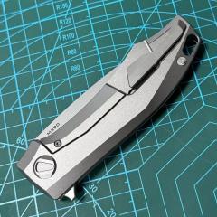 Shirogorov Knife Charles Marlow RKMP 3.54" M390 Point Blade, TC4 Handles