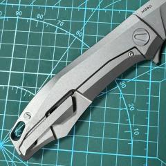Shirogorov Knife Charles Marlow RKMP 3.54" M390 Point Blade, TC4 Handles
