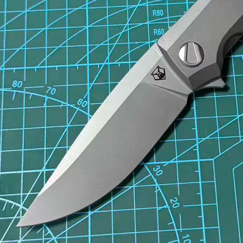 Shirogorov Knife Charles Marlow RKMP 3.54" M390 Point Blade, TC4 Handles