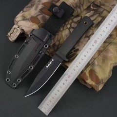 Cold Steel 49LCKD SRK Compact Survival Rescue Knife Fixed 5" Black SK-5 Blade, Kray-Ex Handle