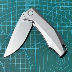 Shirogorov Knife Charles Marlow RKMP 3.54" M390 Point Blade, TC4 Handles