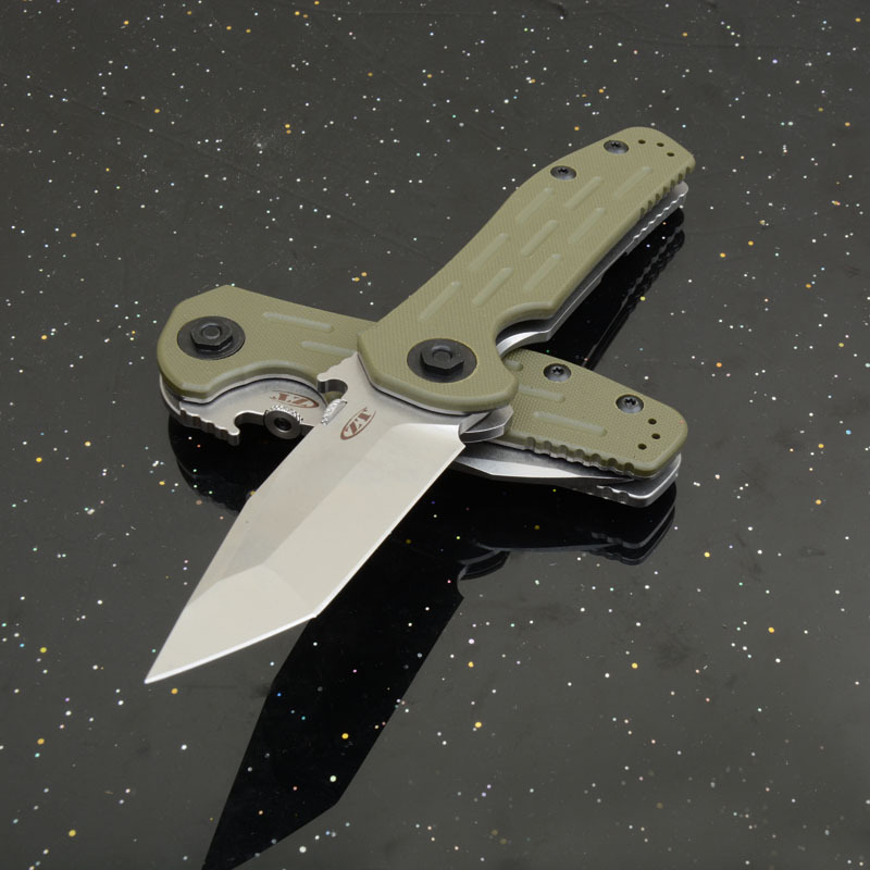 ZT 0620 Flipper Knife 3.62" M390 Blade, Green G10 Handles
