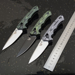 BM 615 RUKUS Folding Blade Knife 3.54" S30V Drop Point, G10 Handles - 1401BK