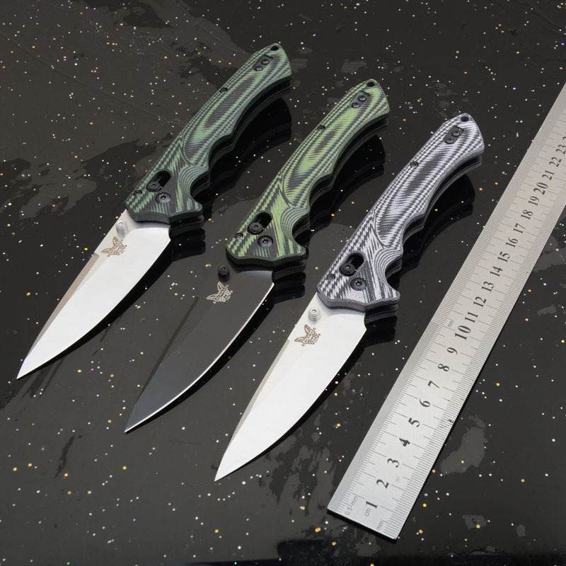 BM 615 RUKUS Folding Blade Knife 3.54" S30V Drop Point, G10 Handles - 1401BK