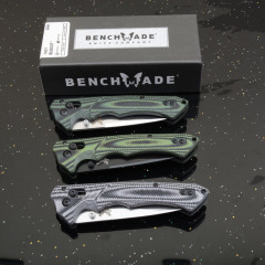 BM 615 RUKUS Folding Blade Knife 3.54" S30V Drop Point, G10 Handles - 1401BK