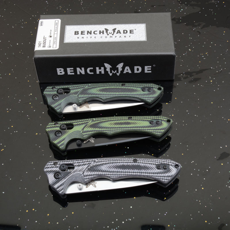 BM 615 RUKUS Folding Blade Knife 3.54" S30V Drop Point, G10 Handles - 1401BK