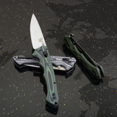 BM 615 RUKUS Folding Blade Knife 3.54" S30V Drop Point, G10 Handles - 1401BK