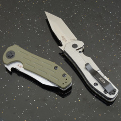 ZT 0620 Flipper Knife 3.62" M390 Blade, Green G10 Handles
