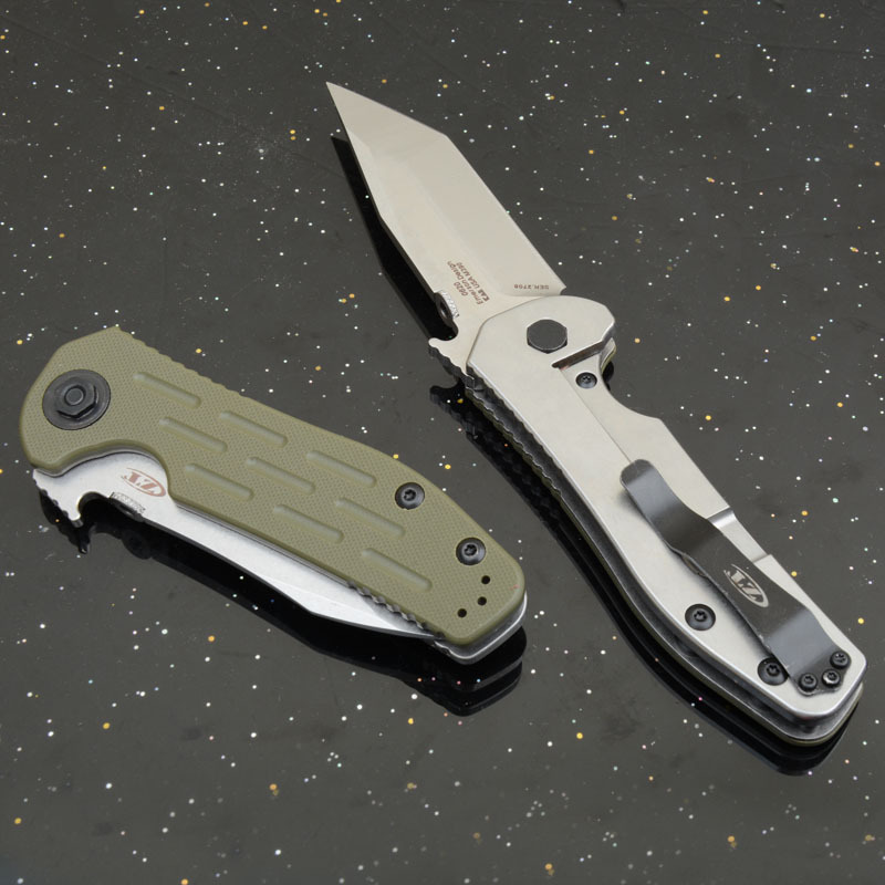 ZT 0620 Flipper Knife 3.62" M390 Blade, Green G10 Handles