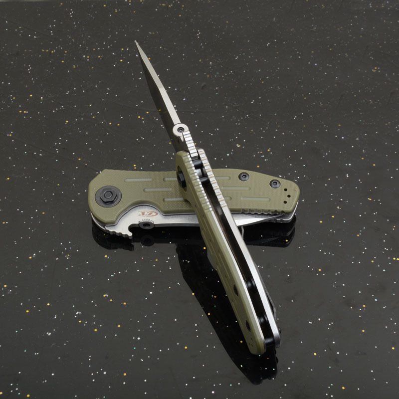 ZT 0620 Flipper Knife 3.62" M390 Blade, Green G10 Handles