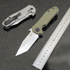 ZT 0620 Flipper Knife 3.62" M390 Blade, Green G10 Handles