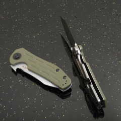 ZT 0620 Flipper Knife 3.62" M390 Blade, Green G10 Handles