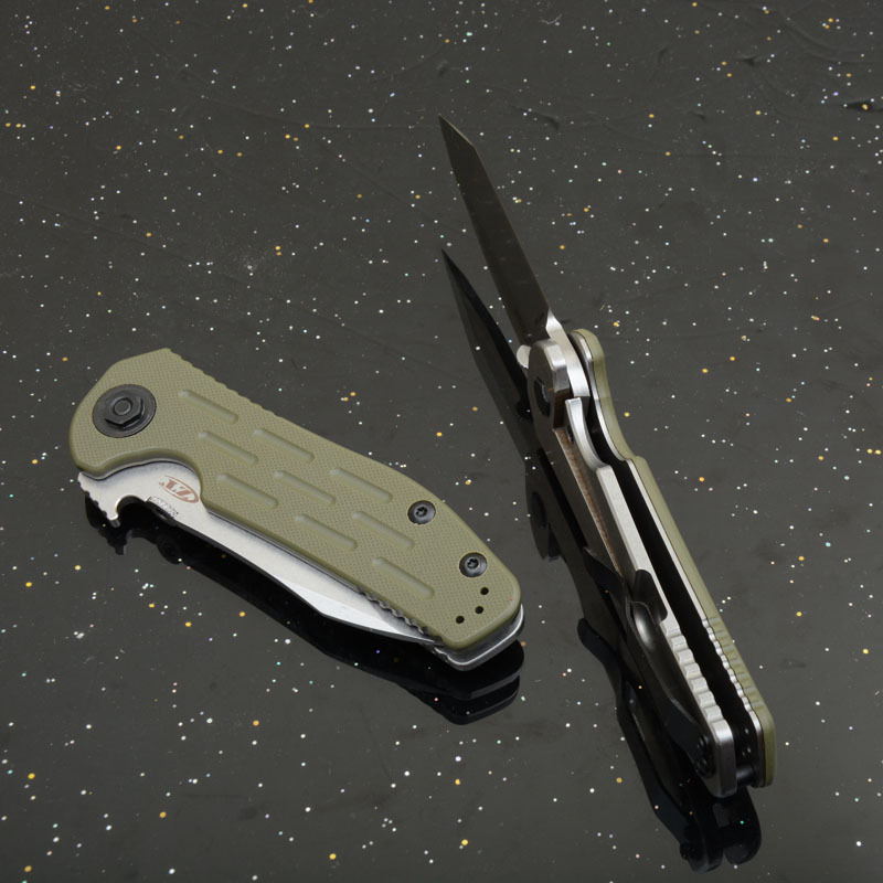 ZT 0620 Flipper Knife 3.62" M390 Blade, Green G10 Handles
