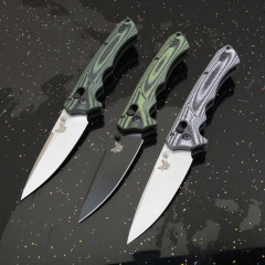 BM 615 RUKUS Folding Blade Knife 3.54" S30V Drop Point, G10 Handles - 1401BK