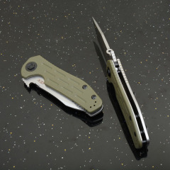 ZT 0620 Flipper Knife 3.62" M390 Blade, Green G10 Handles