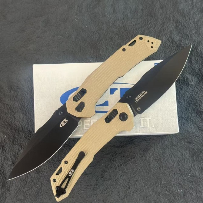 ZT Model 0203 DuraLock Folding Knife 3.86" CPM-M4 Drop Point Blade, OD Green G10 Handles