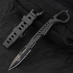 Extrema Ratio MH-STEALTH Fixed Blade Knife 3.35" N690 Blade, Aluminum Alloy Handles