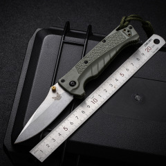 BM Water Adira Folding Knife 3.50" CPM-MagnaCut Stonewashed Drop Point Blade, Grivory Handles - 18060