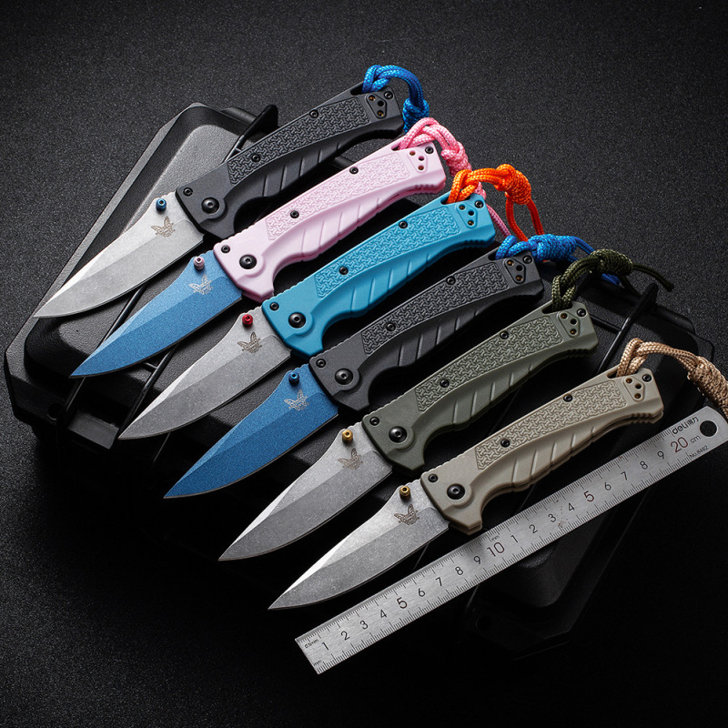 BM Water Adira Folding Knife 3.50" CPM-MagnaCut Stonewashed Drop Point Blade, Grivory Handles - 18060