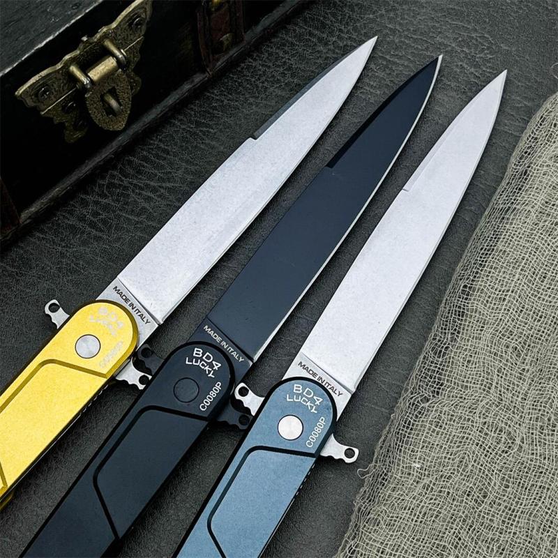 Extrema Ratio BD4 Folding Knife 4.76" D2 Drop Point Blade, Aluminum Handles