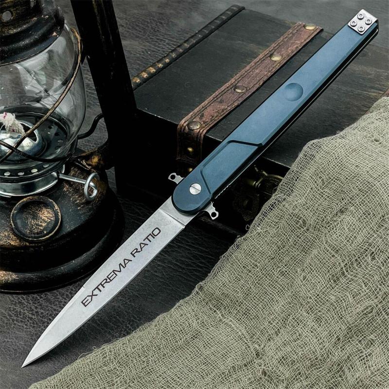 Extrema Ratio BD4 Folding Knife 4.76" D2 Drop Point Blade, Aluminum Handles