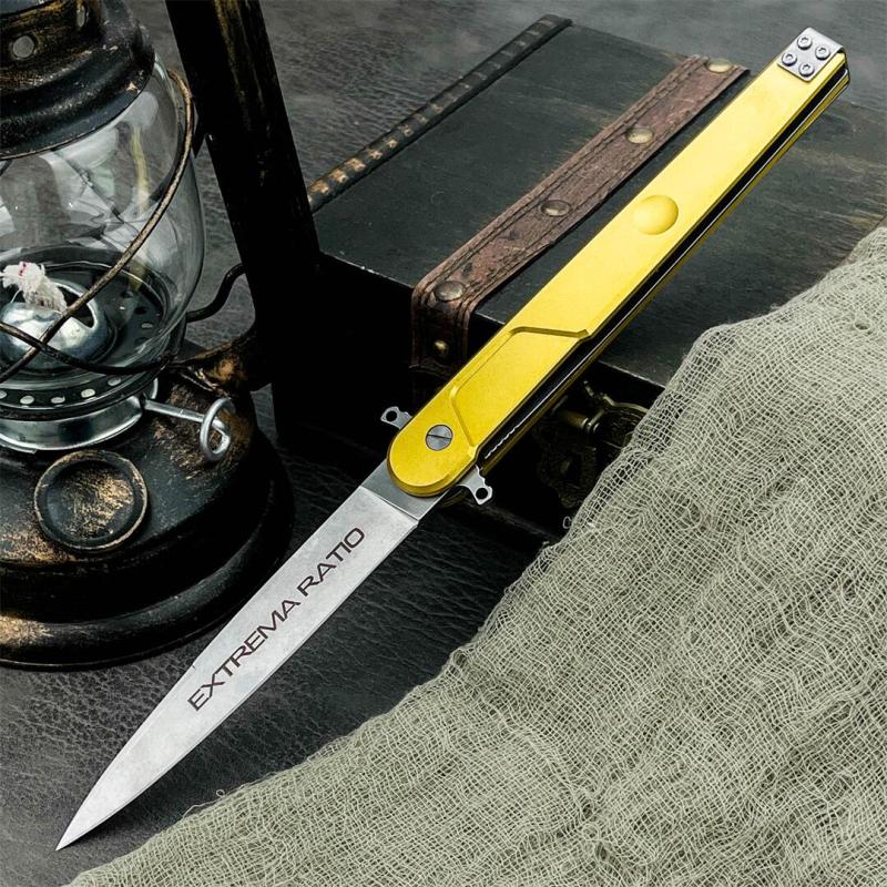 Extrema Ratio BD4 Folding Knife 4.76" D2 Drop Point Blade, Aluminum Handles