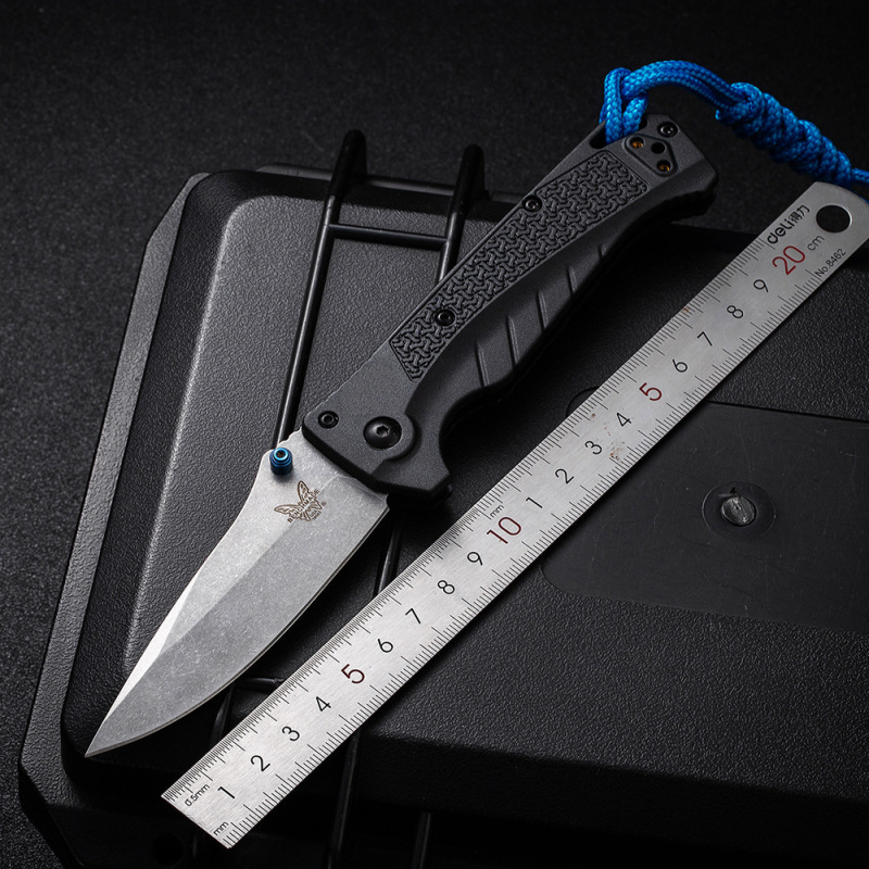 BM Water Adira Folding Knife 3.50" CPM-MagnaCut Stonewashed Drop Point Blade, Grivory Handles - 18060